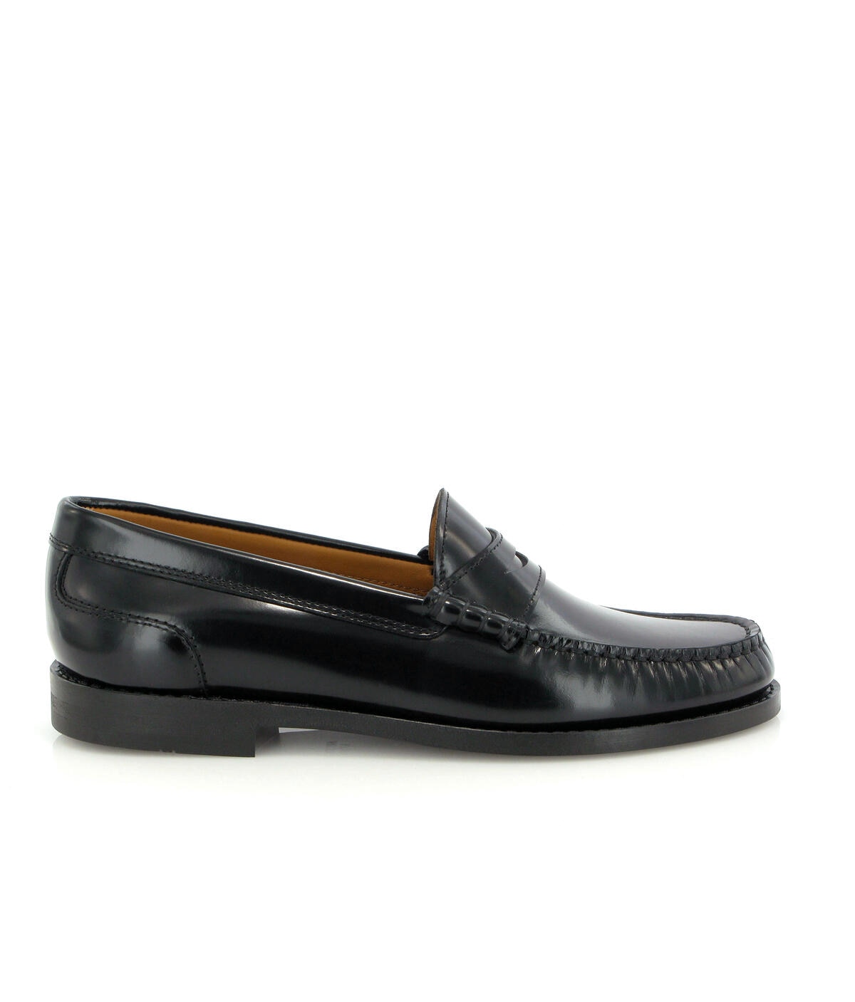 Loafers Sarah em Pele Polida Preto-1