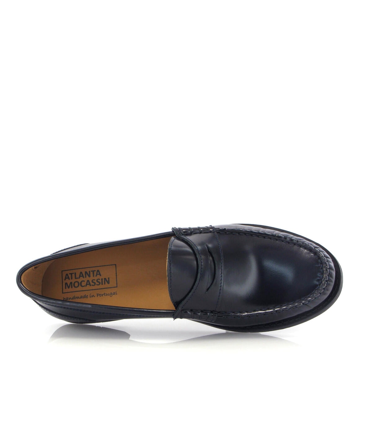 Loafers Sarah em Pele Polida Azul-marinho-5