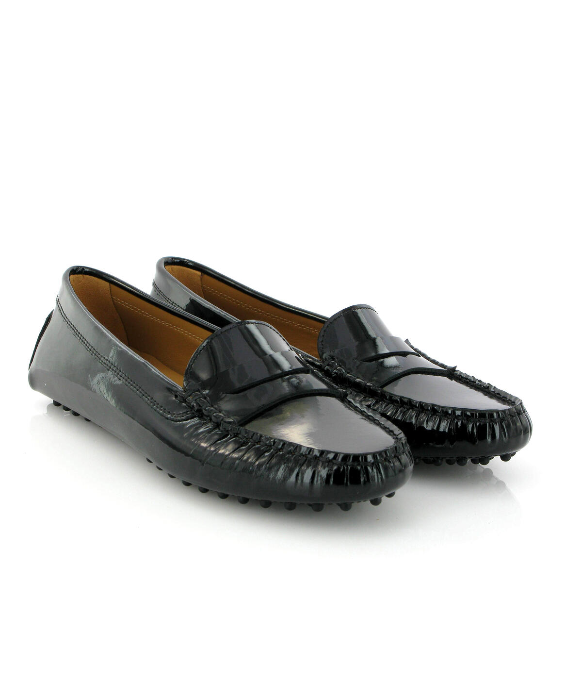 Drivers Michèle em Pele Verniz Preto-3