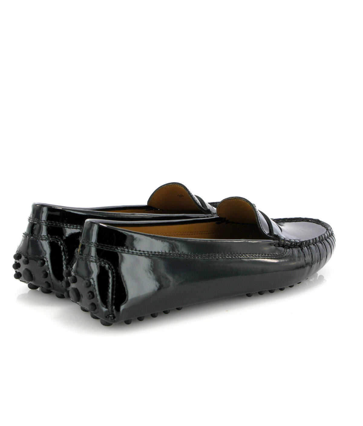 Drivers Michèle em Pele Verniz Preto-4