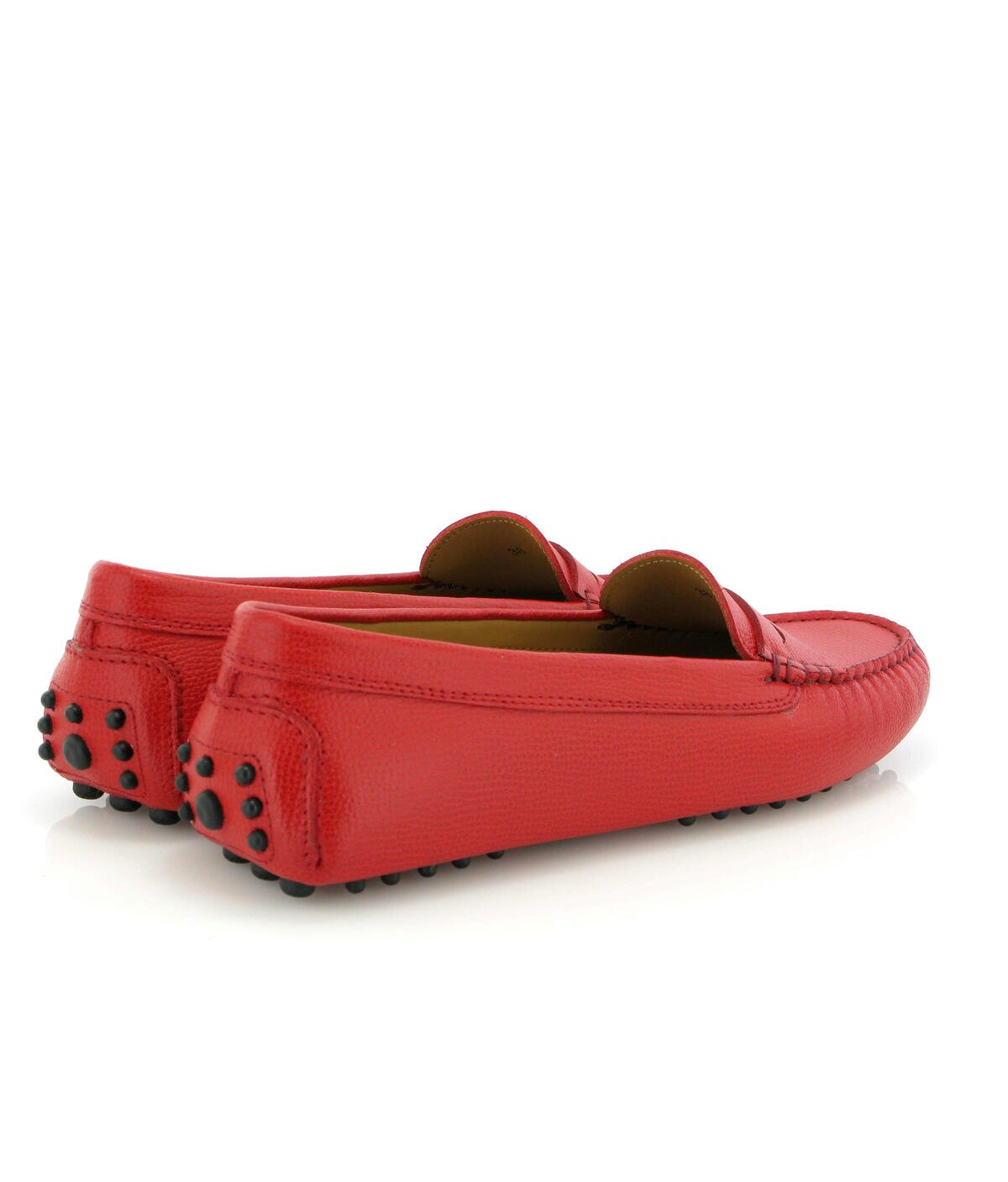 Drivers Michèle em Pele Gravada Vermelho-4