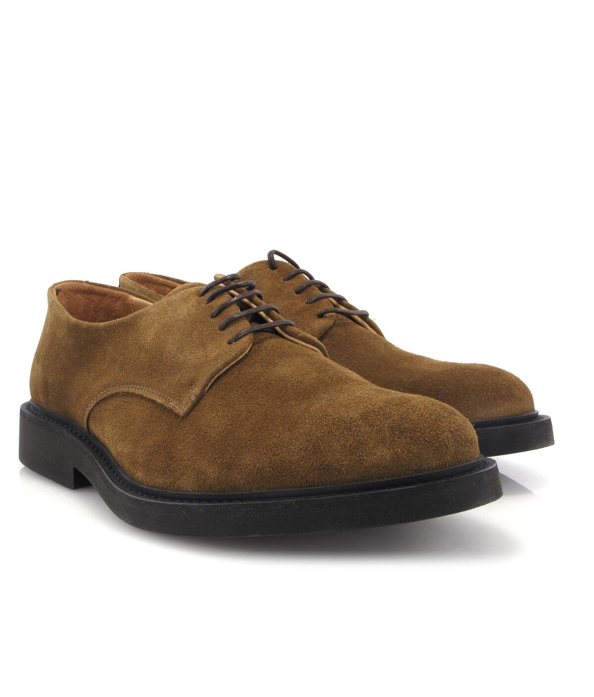 Sapatos Derby em Camurça Camel-3