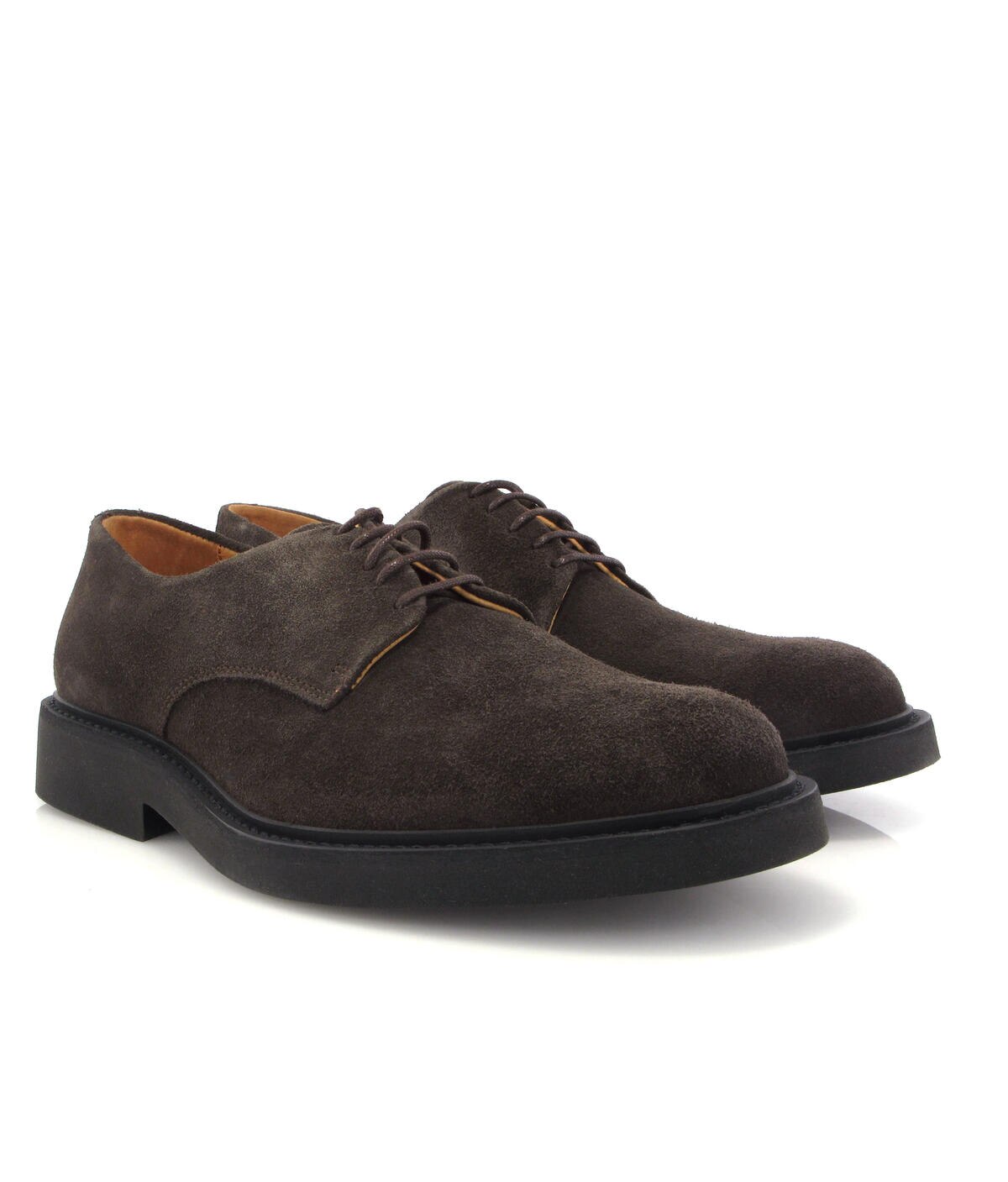 Sapatos Derby em Camurça Castanho-escuro-3