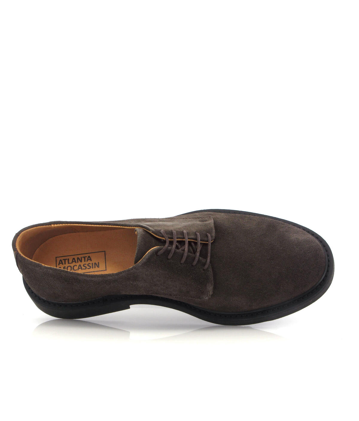 Sapatos Derby em Camurça Castanho-escuro-5