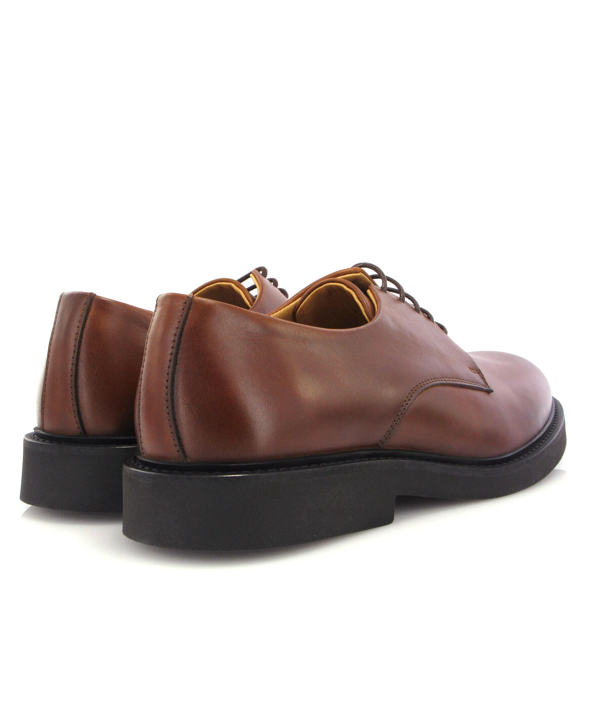 Sapatos Derby em Pele Pull Up Camel-4