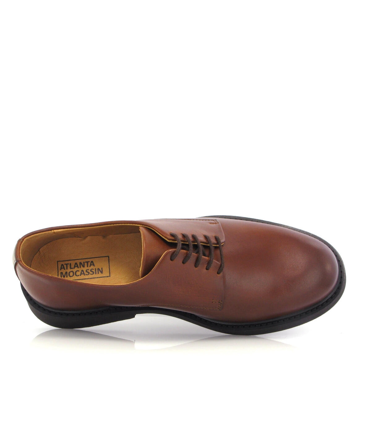 Sapatos Derby em Pele Pull Up Camel-5