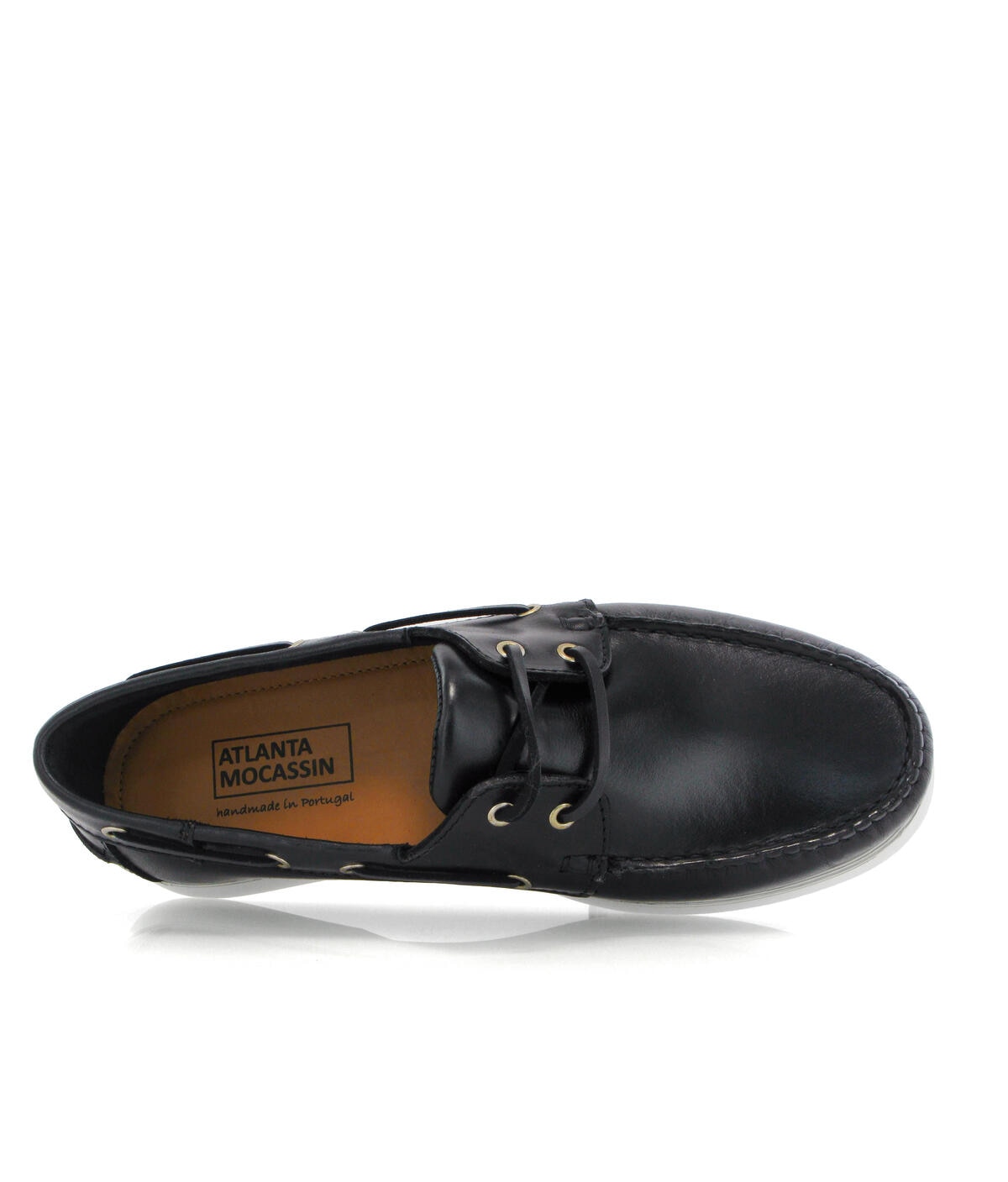 Sapatos de Vela em Pele Pull Up Azul-marinho-5