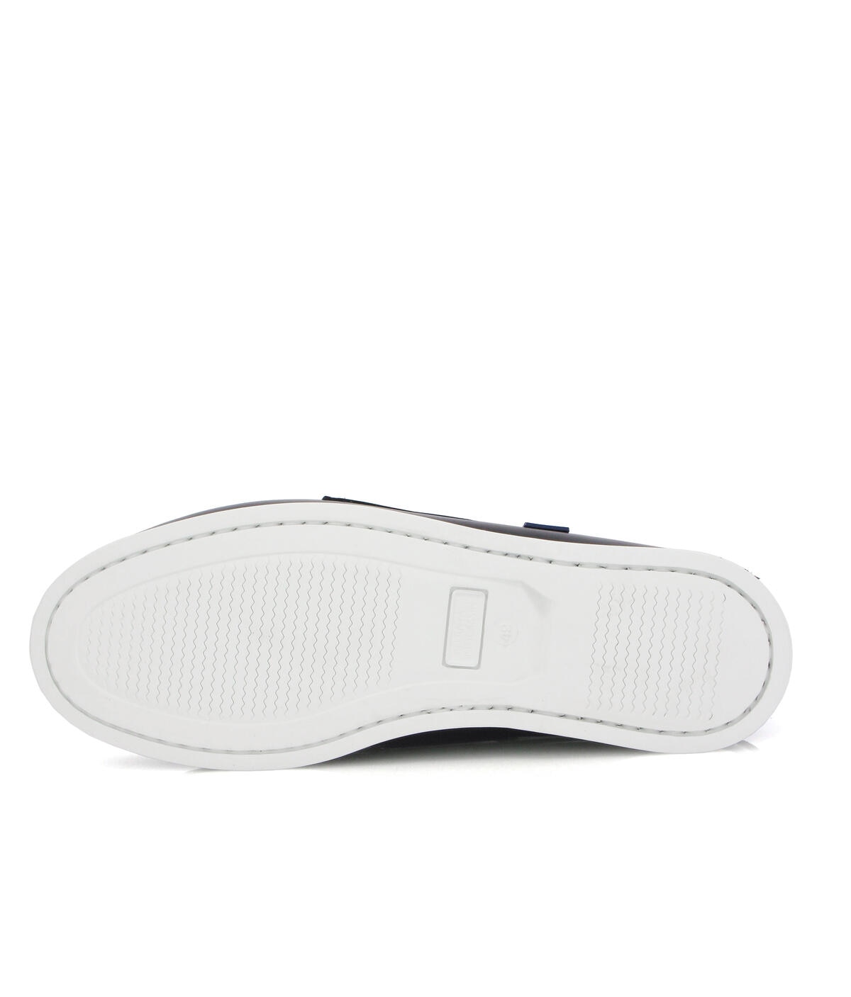 Sapatos de Vela em Pele Pull Up Azul-marinho-6