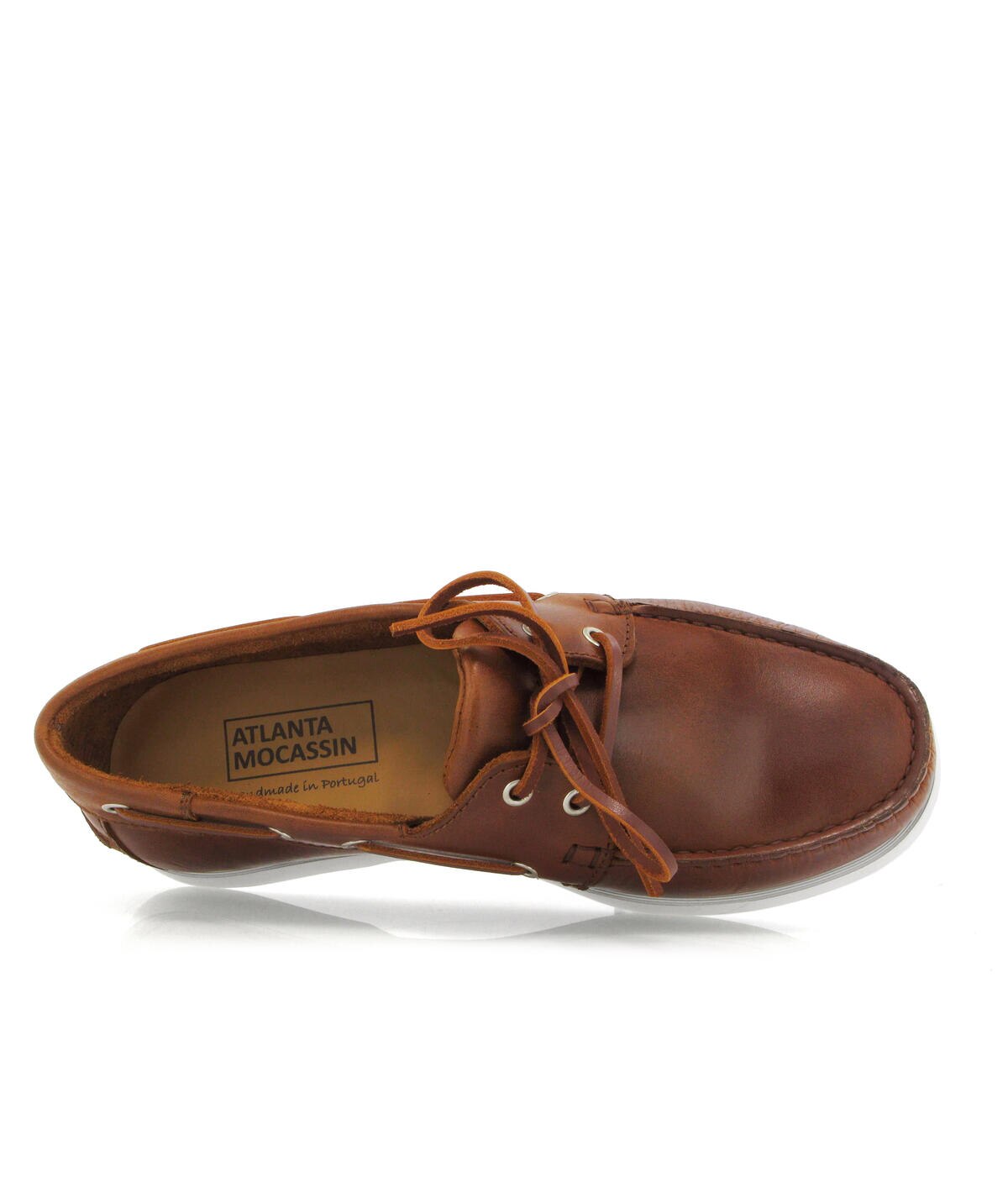 Sapatos de Vela em Pele Pull Up Castanho-5