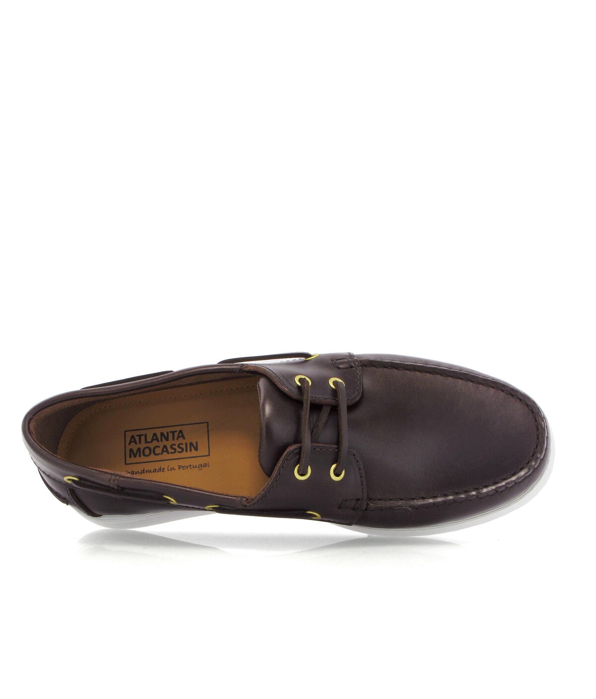 Sapatos de Vela em Pele Pull Up Castanho-escuro-5