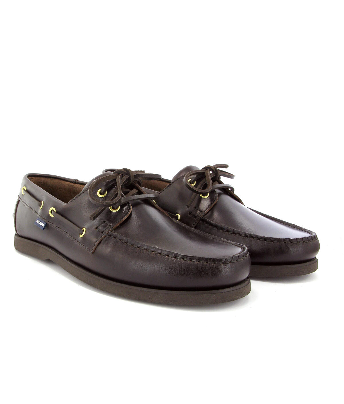 Sapatos de Vela em Pele Castanho-escuro-3