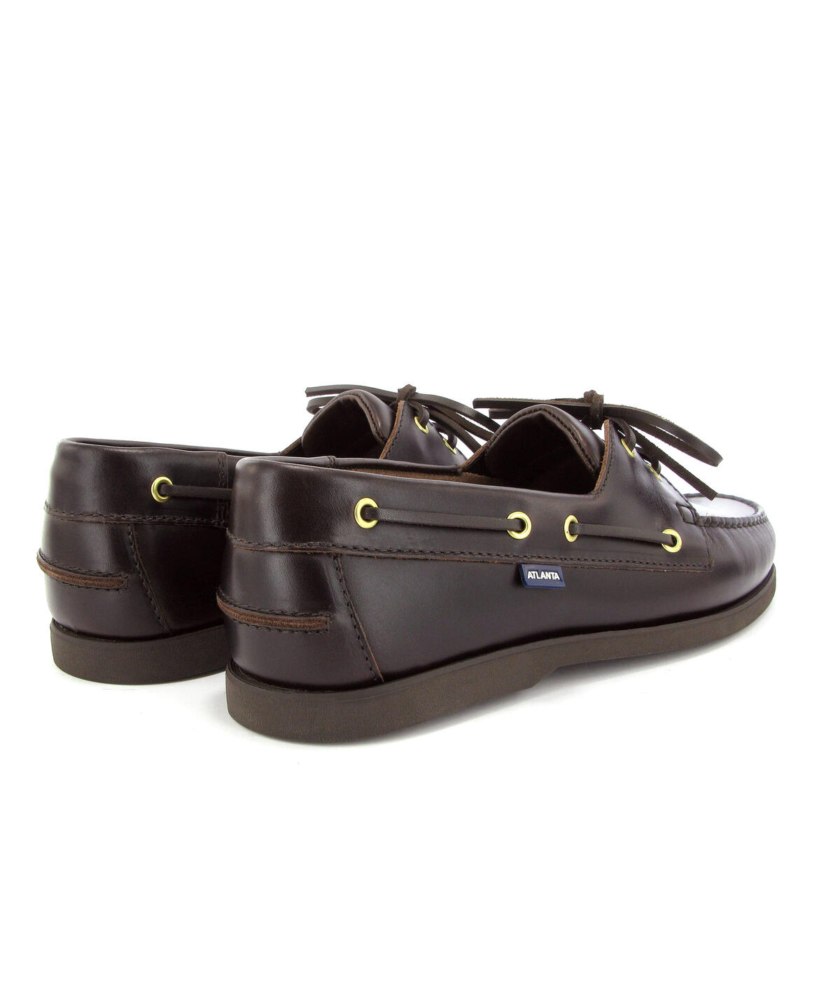 Sapatos de Vela em Pele Castanho-escuro-4