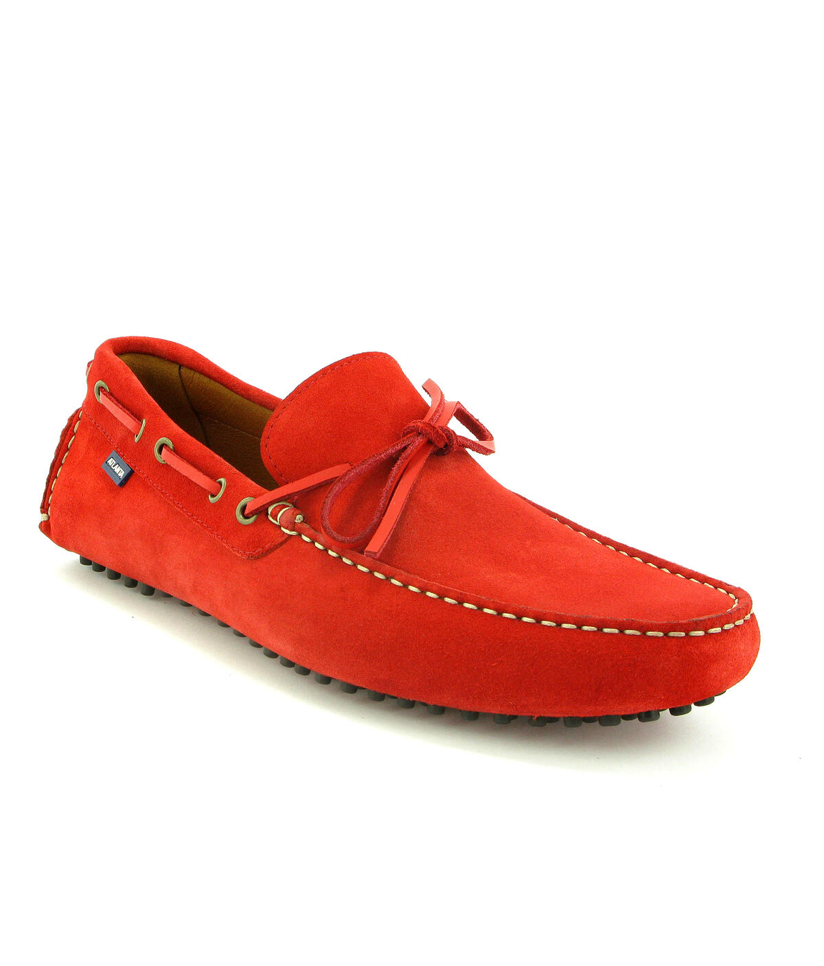 Mocassins City Drivers em Camurça Vermelho-6