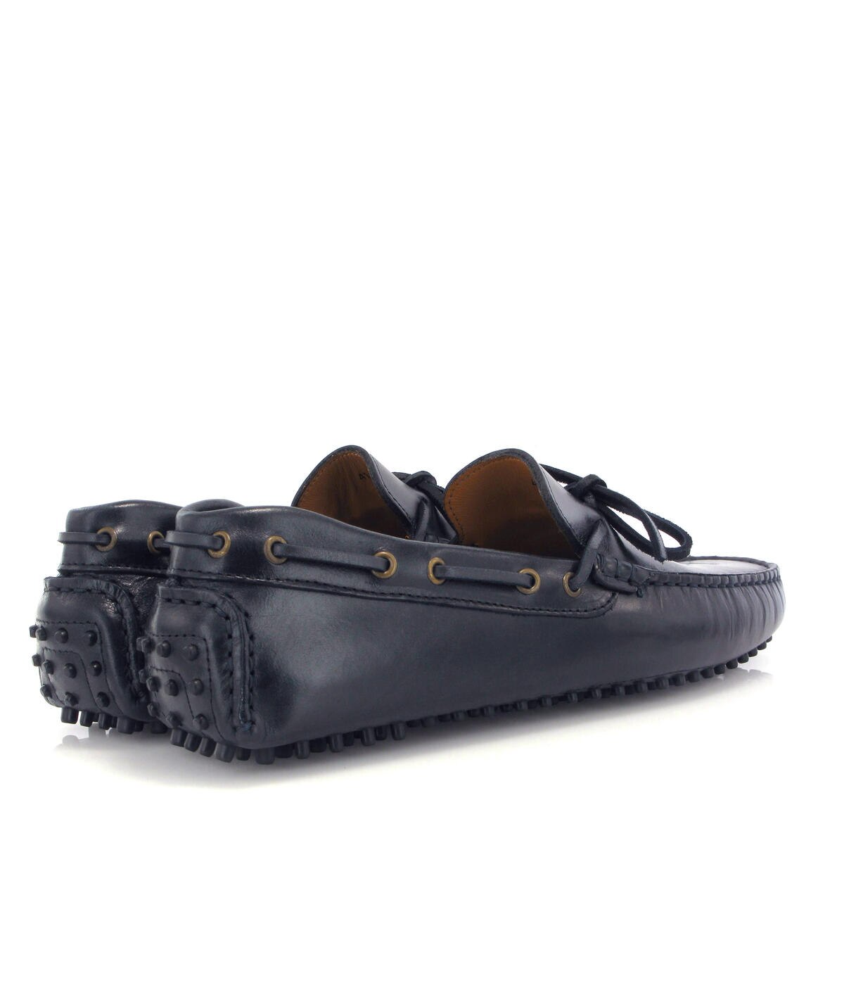 Mocassins City Drivers em Pele Pull Up Azul-marinho-4