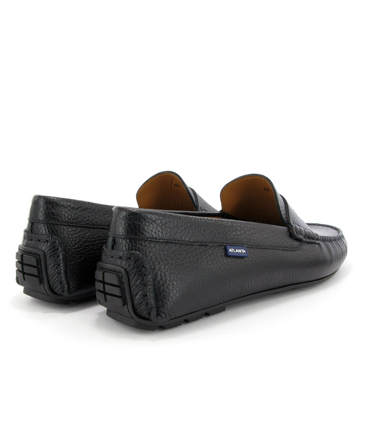 Mocassins City Loafers em Pele Gravada Preto-4