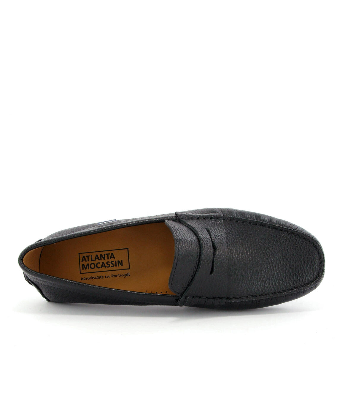 Mocassins City Loafers em Pele Gravada Preto-5