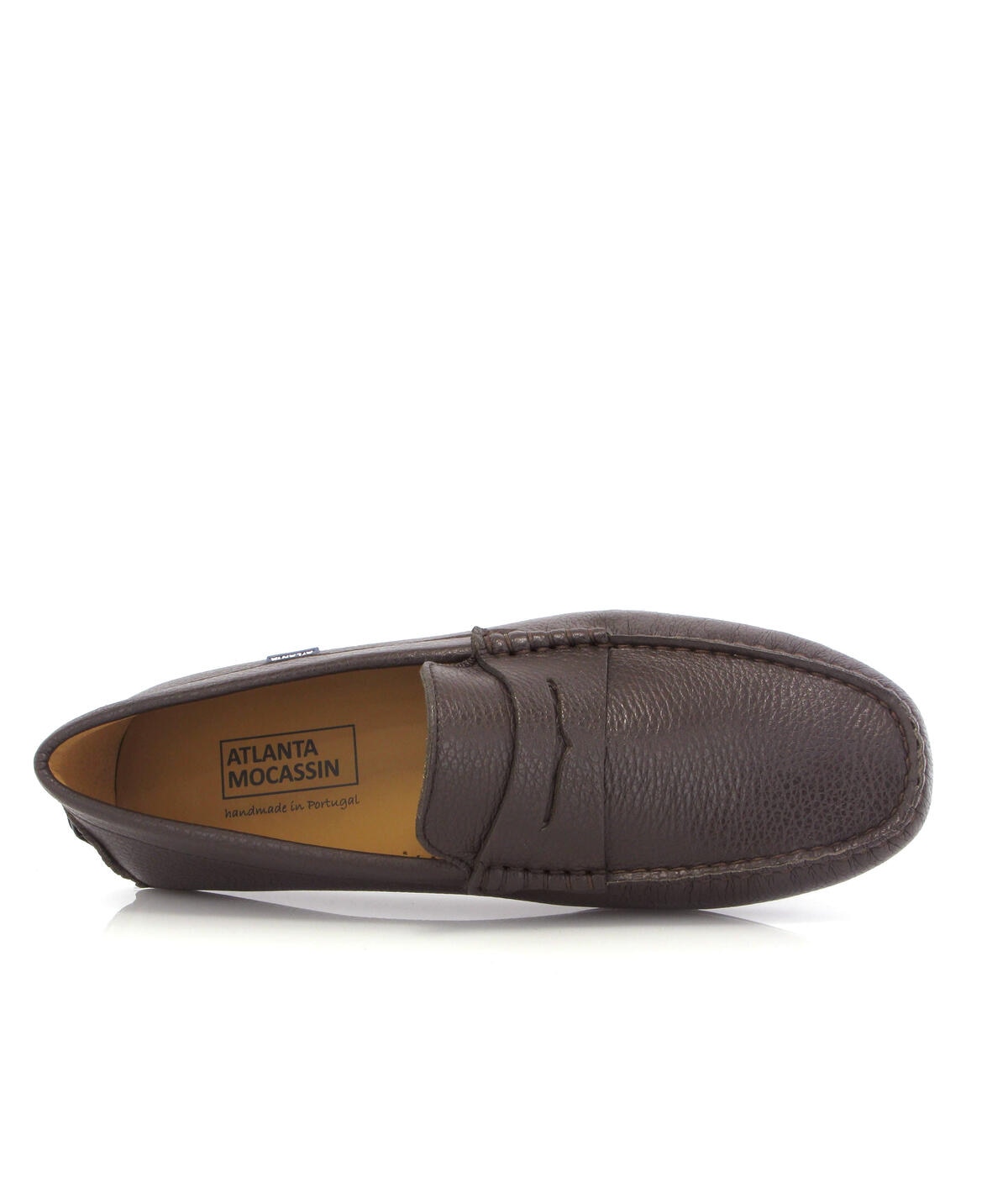 Mocassins City Loafers em Pele Gravada Castanho-escuro-5
