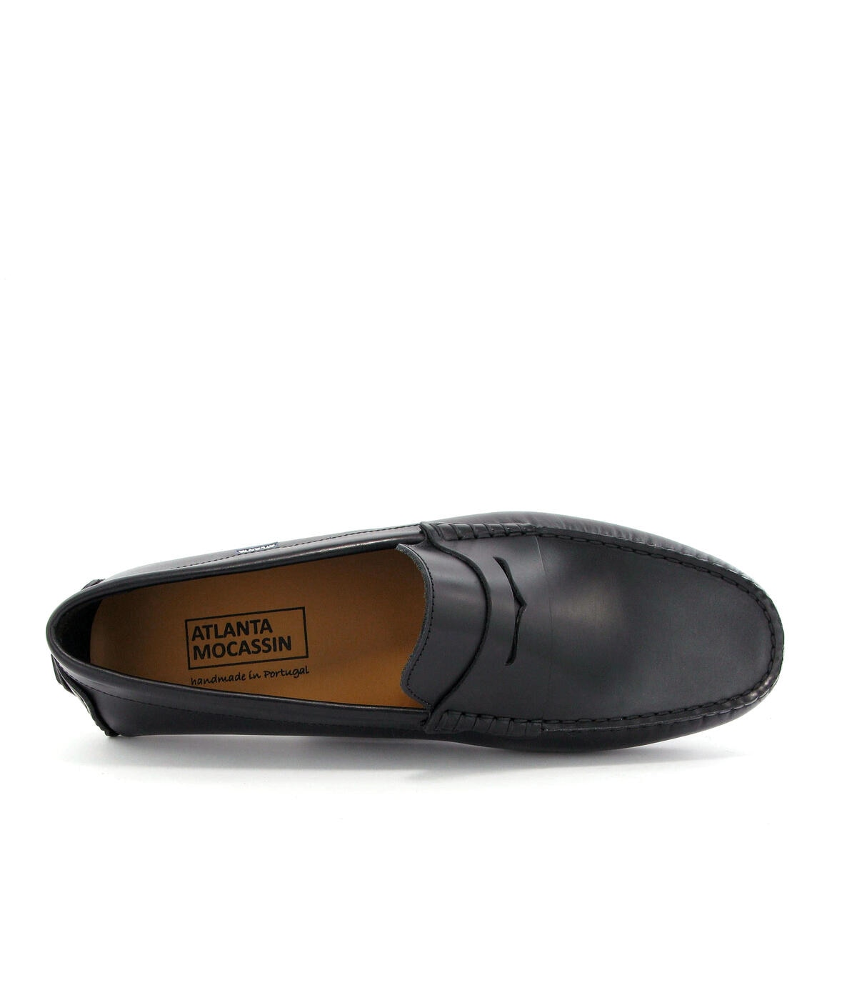 Mocassins City Loafers em Pele Pull Up Preto-5