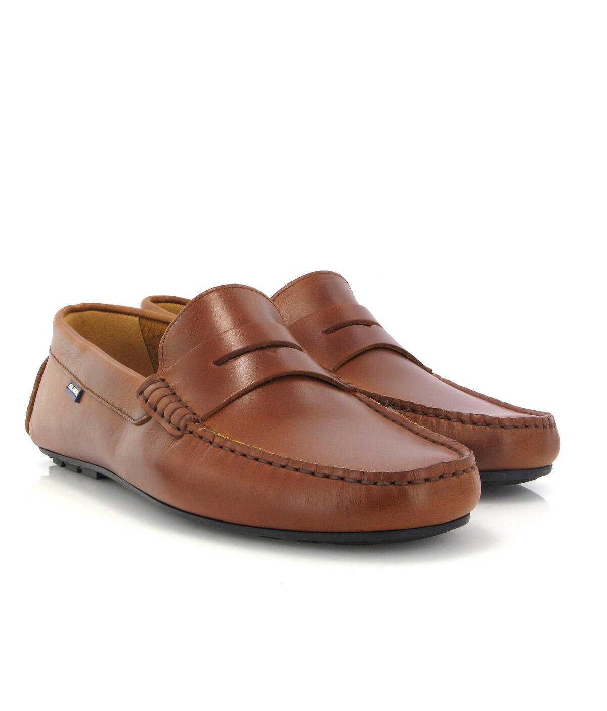 Mocassins City Loafers em Pele Pull Up Castanho-3