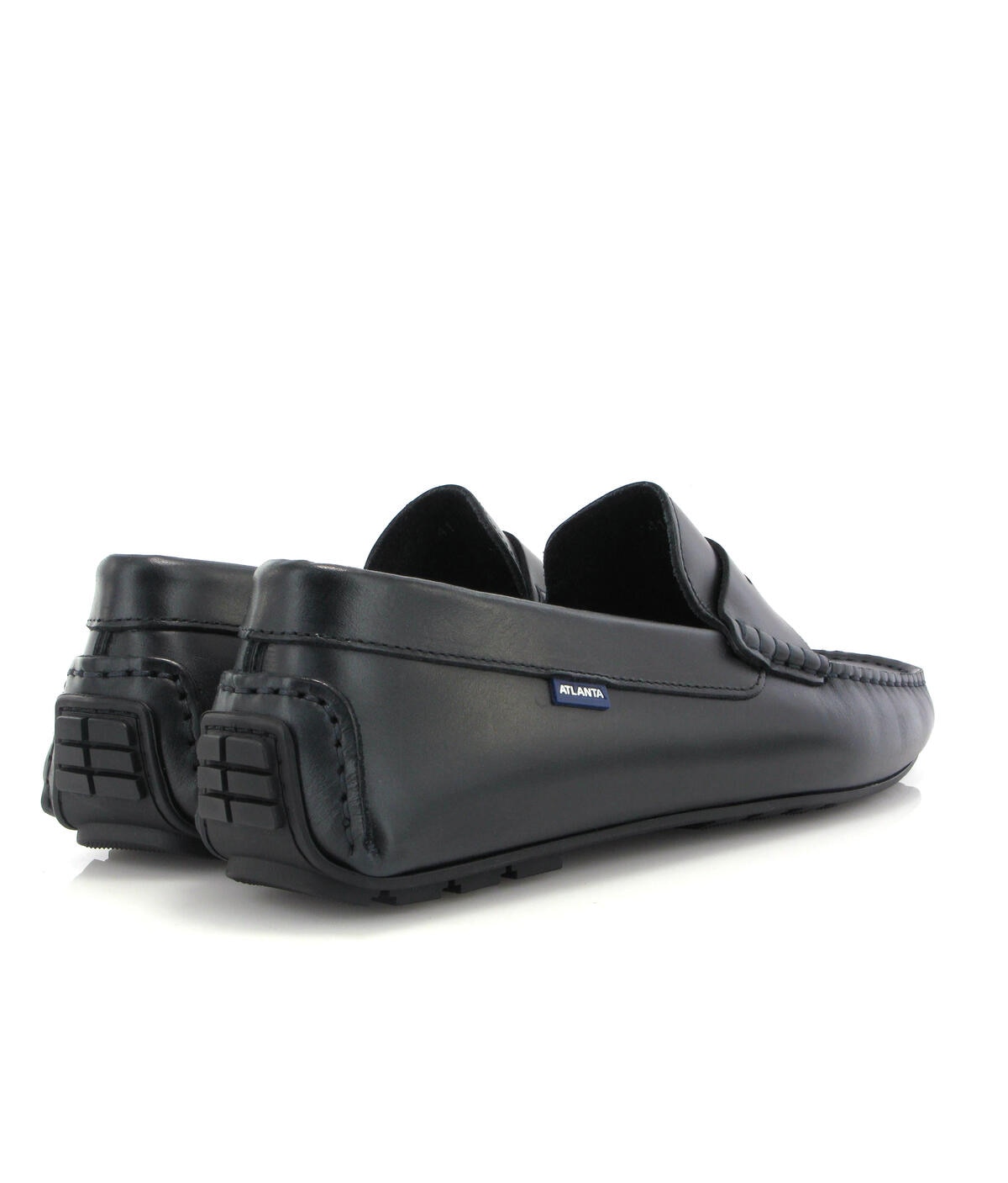 Mocassins City Loafers em Pele Pull Up Azul-marinho-4