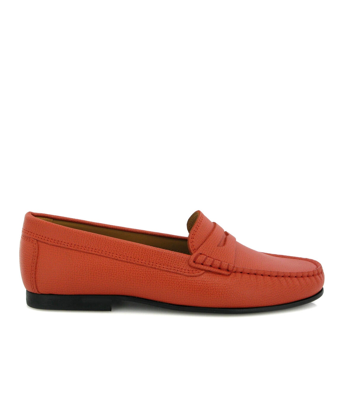 Loafers Yoki em Pele Gravada Coral-1
