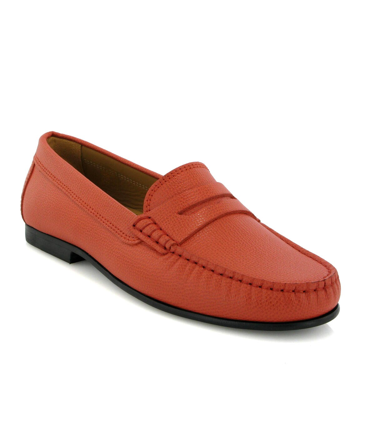 Loafers Yoki em Pele Gravada Coral-2