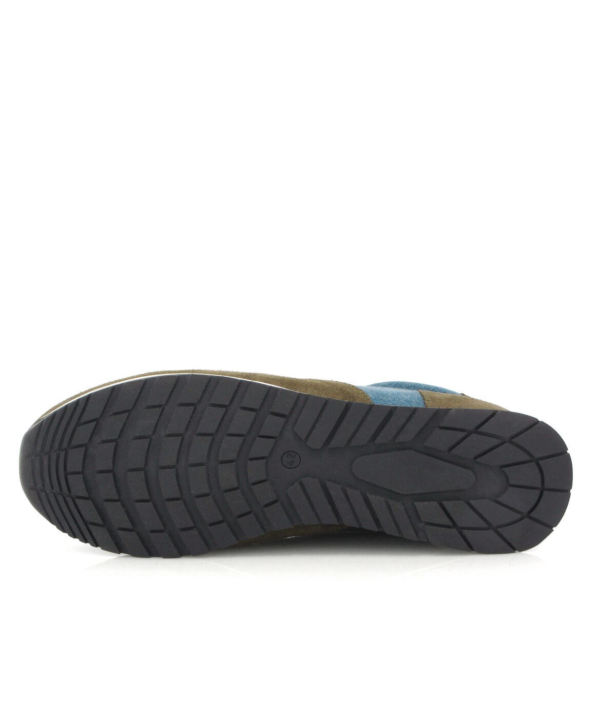 Sapatilhas em Camurça e Tecido Verde-6