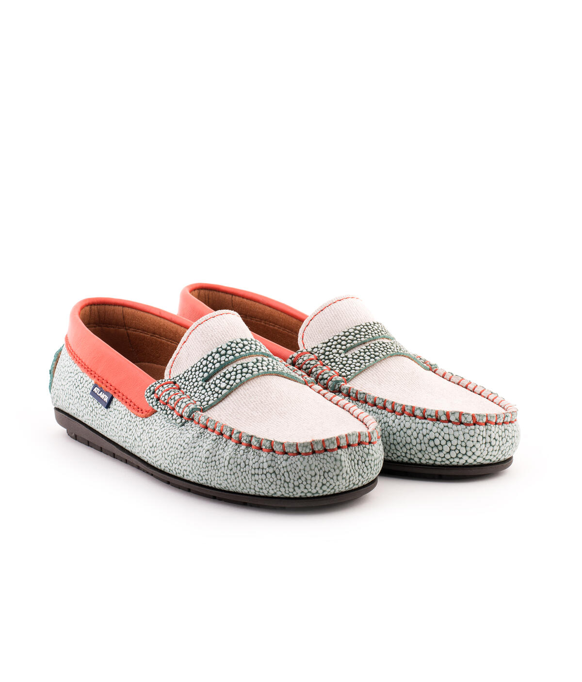 Mocassins Originals Penny em Pele Gravada Multicolor-2