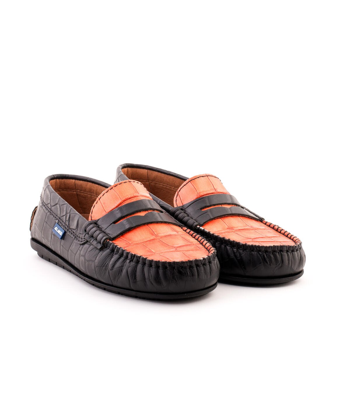Mocassins Originals Penny em Pele Efeito Croco Multicolor-2