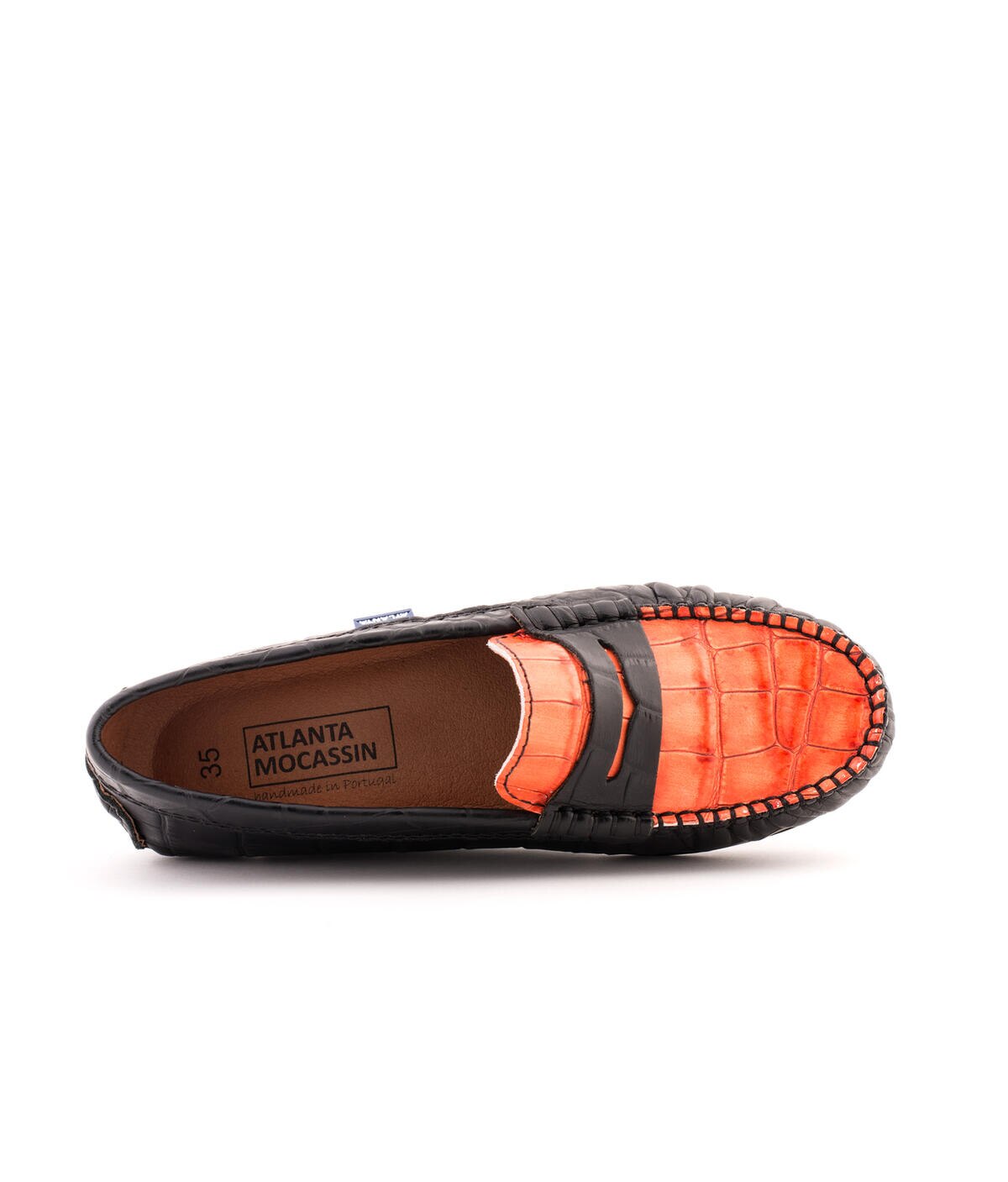 Mocassins Originals Penny em Pele Efeito Croco Multicolor-4