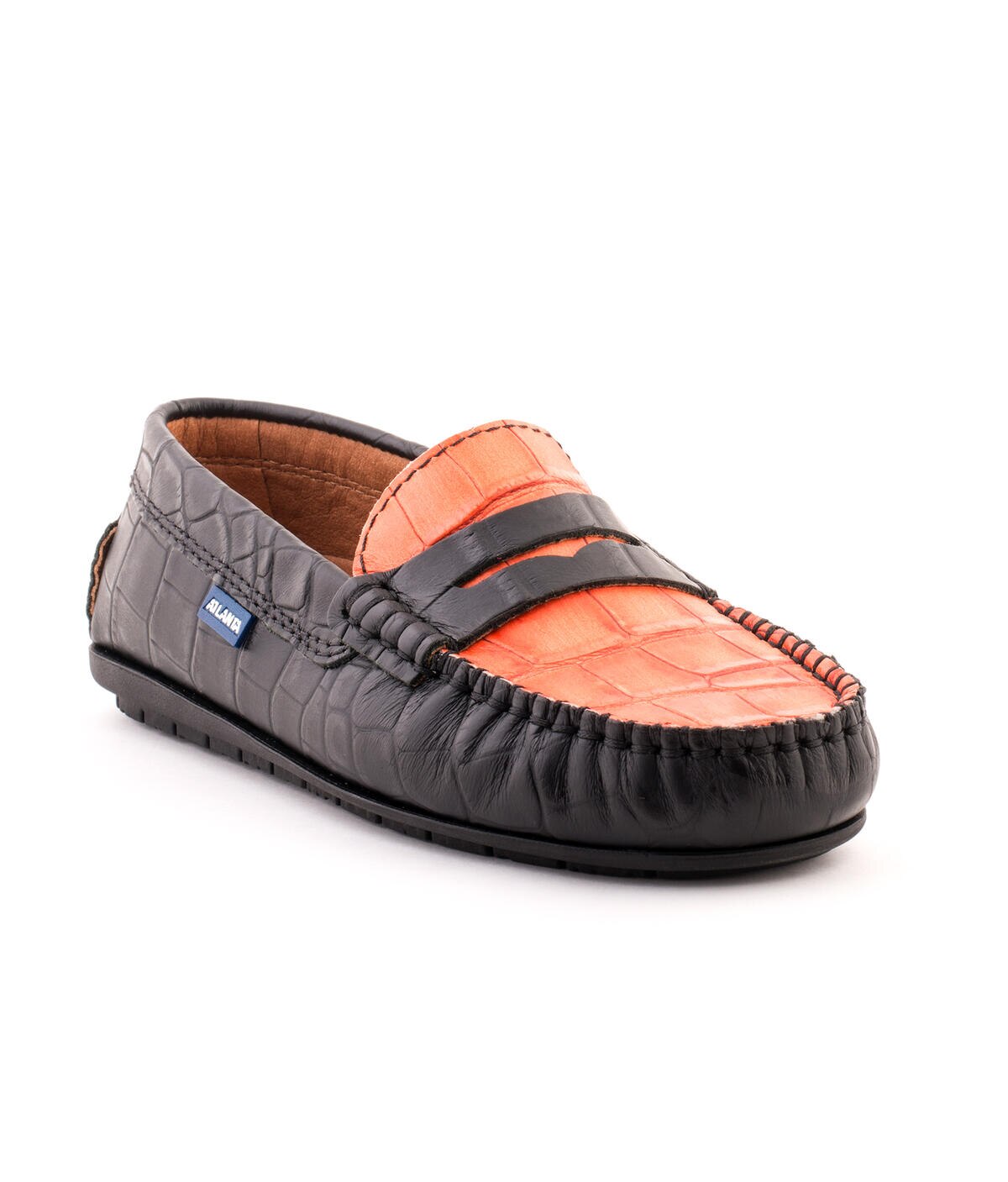 Mocassins Originals Penny em Pele Efeito Croco Multicolor-6