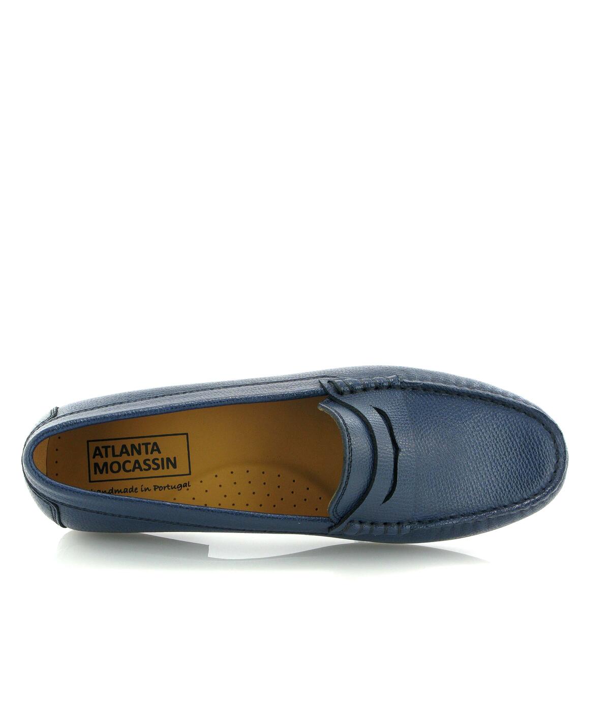 Loafers Yoki em Pele Gravada Azul-5
