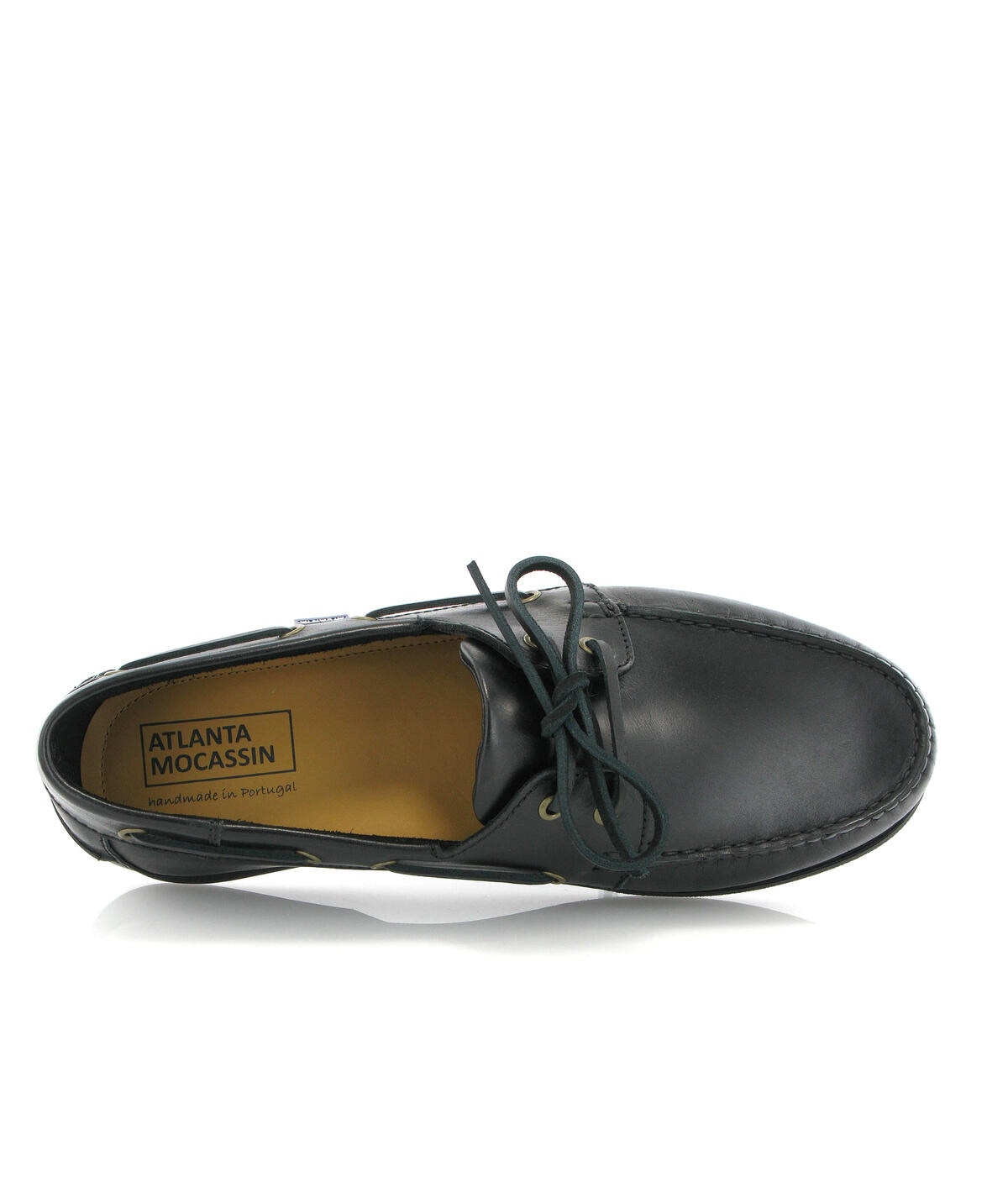 Sapatos de Vela em Pele Pull Up Preto-5