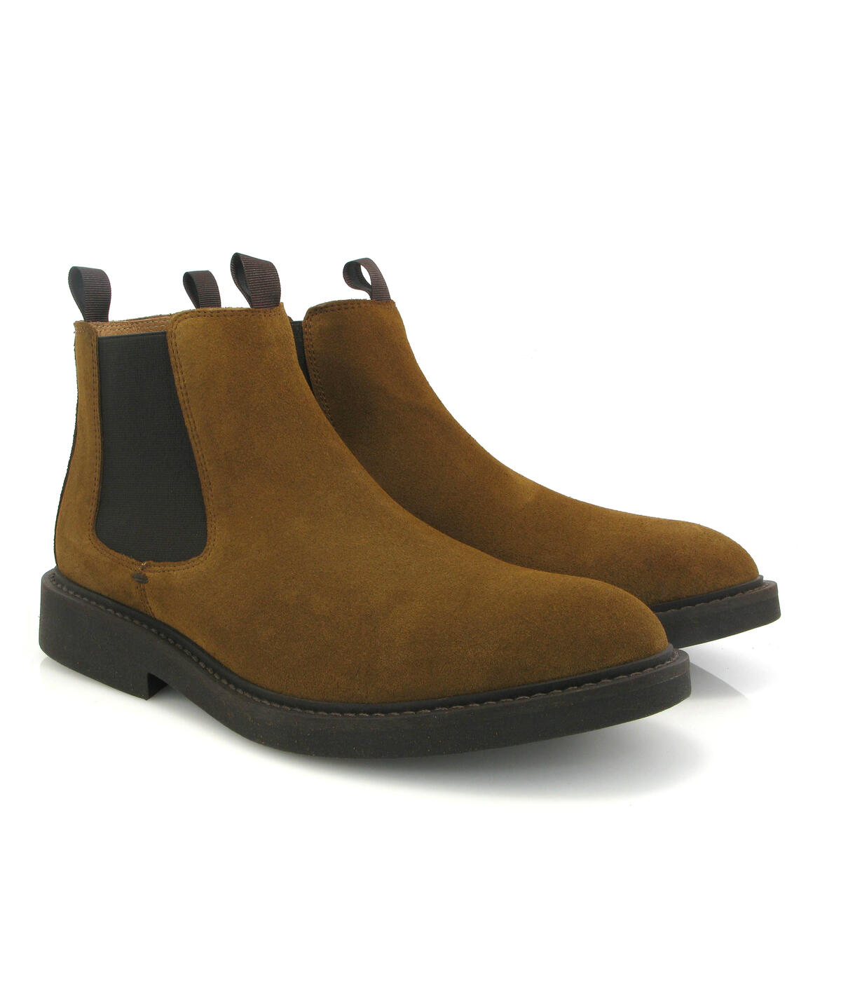Botas Chelsea em Camurça Camel-3
