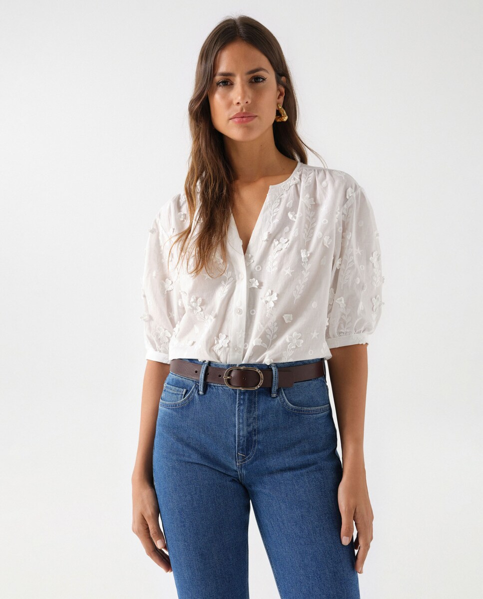 Cinto de Pele Castanho-escuro-5