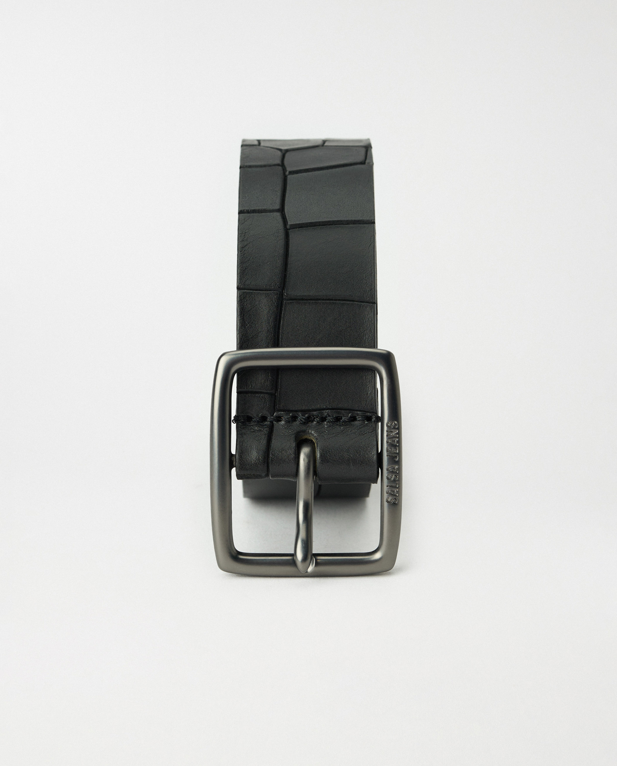 Cinto de Couro Texturizado Preto-3