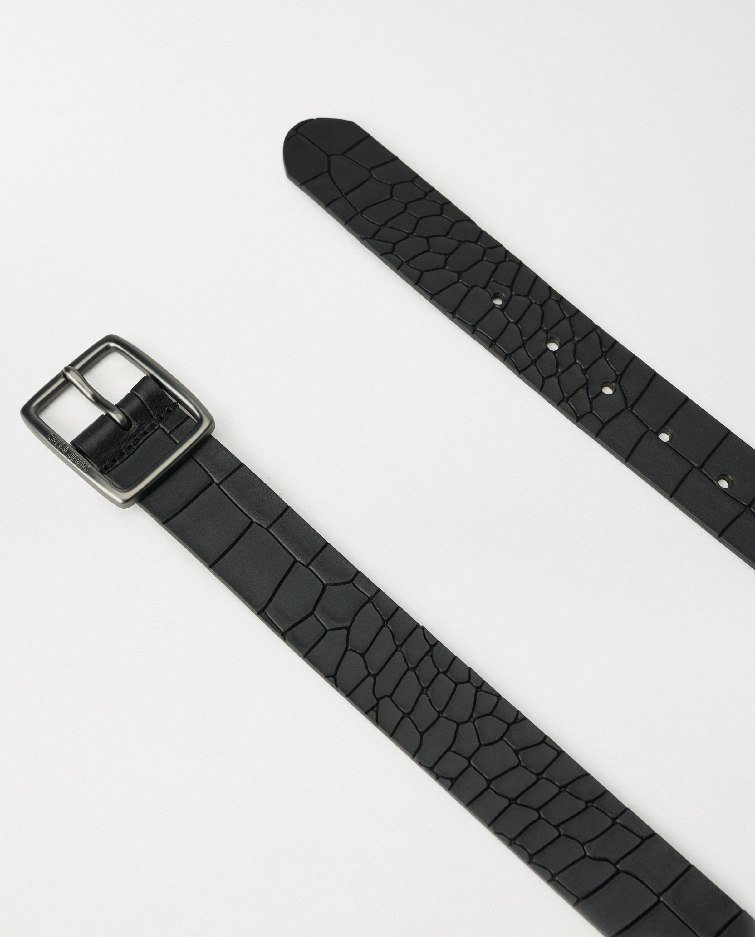 Cinto de Couro Texturizado Preto-4