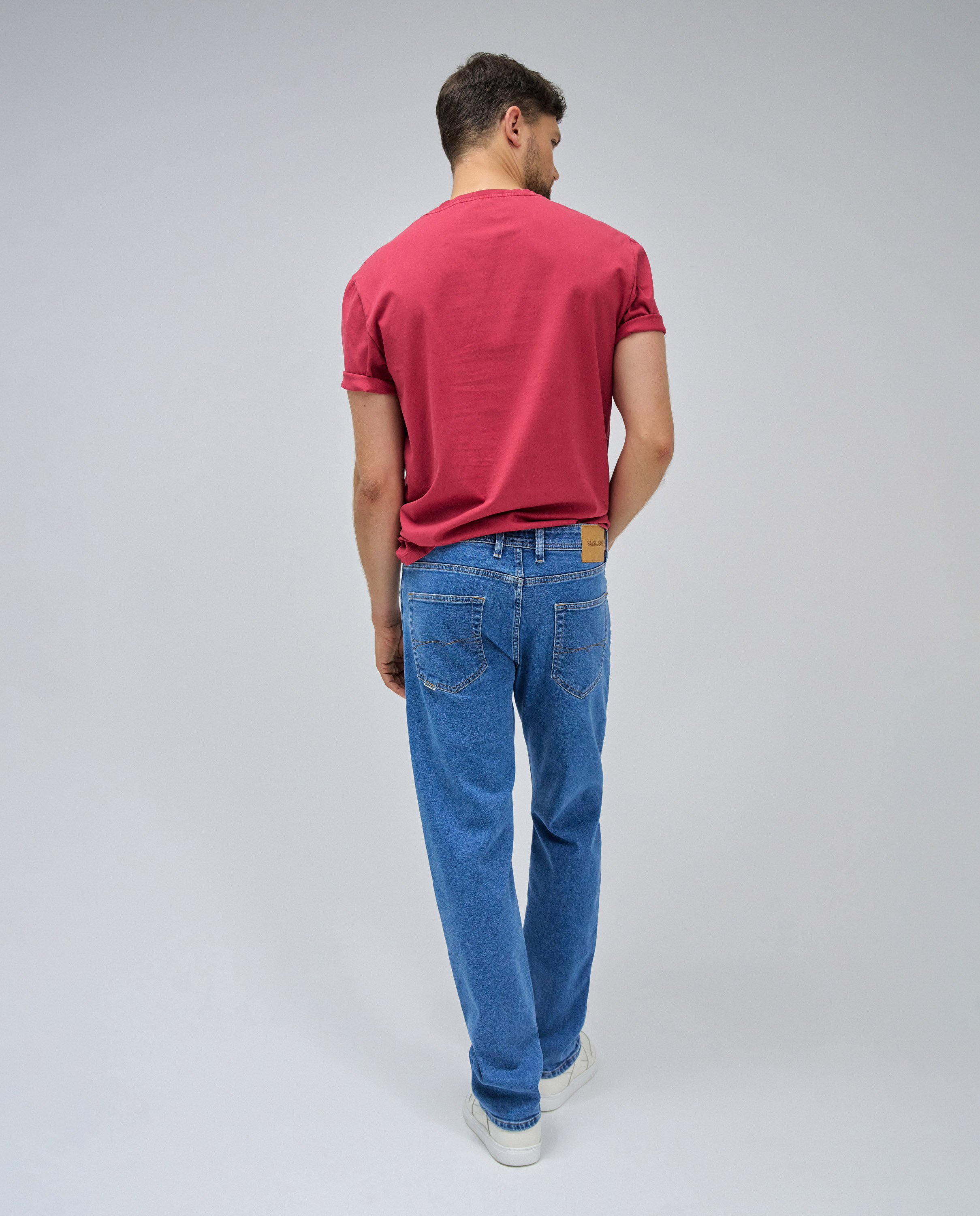 Jeans Straight Fit Azul-3
