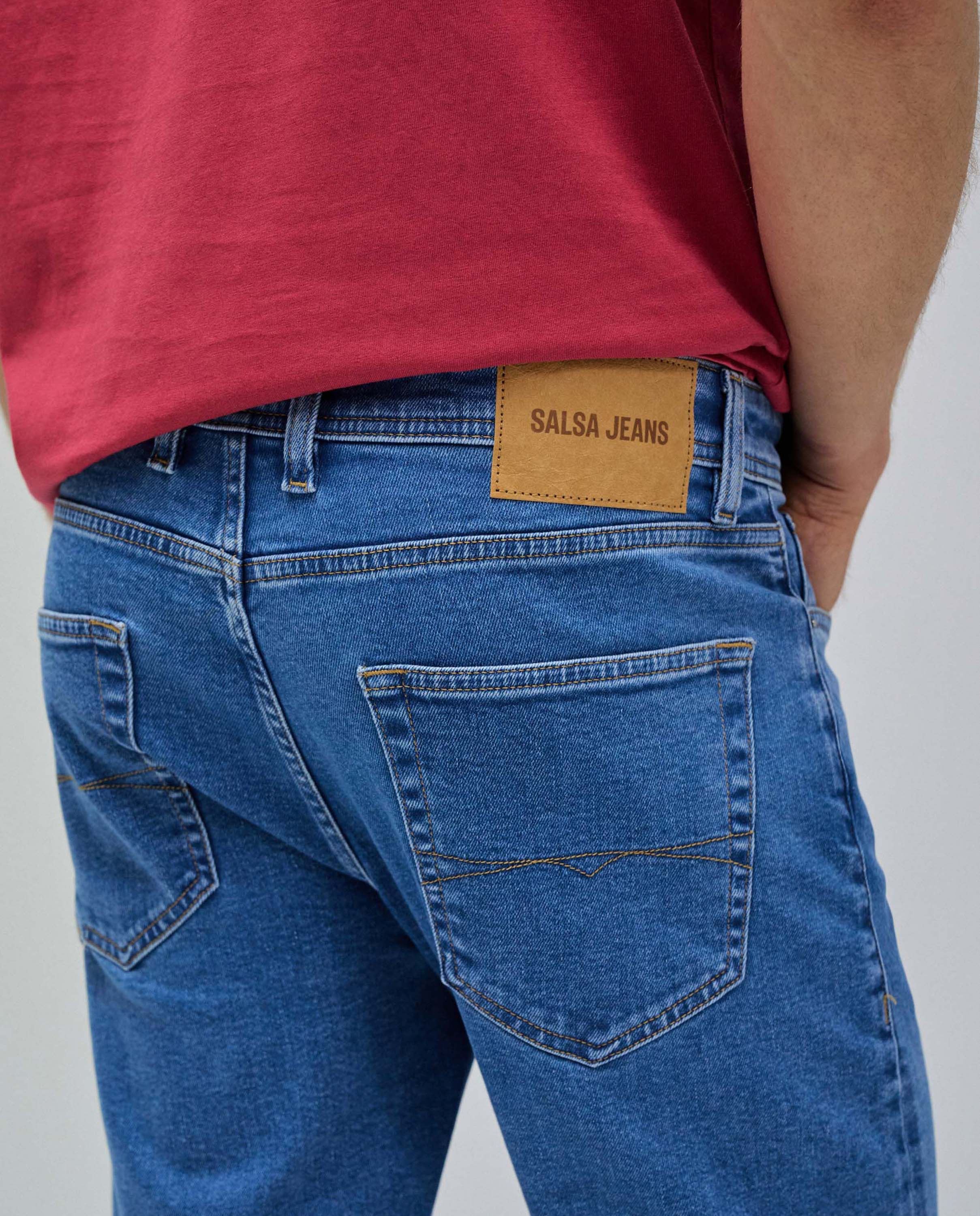 Jeans Straight Fit Azul-4