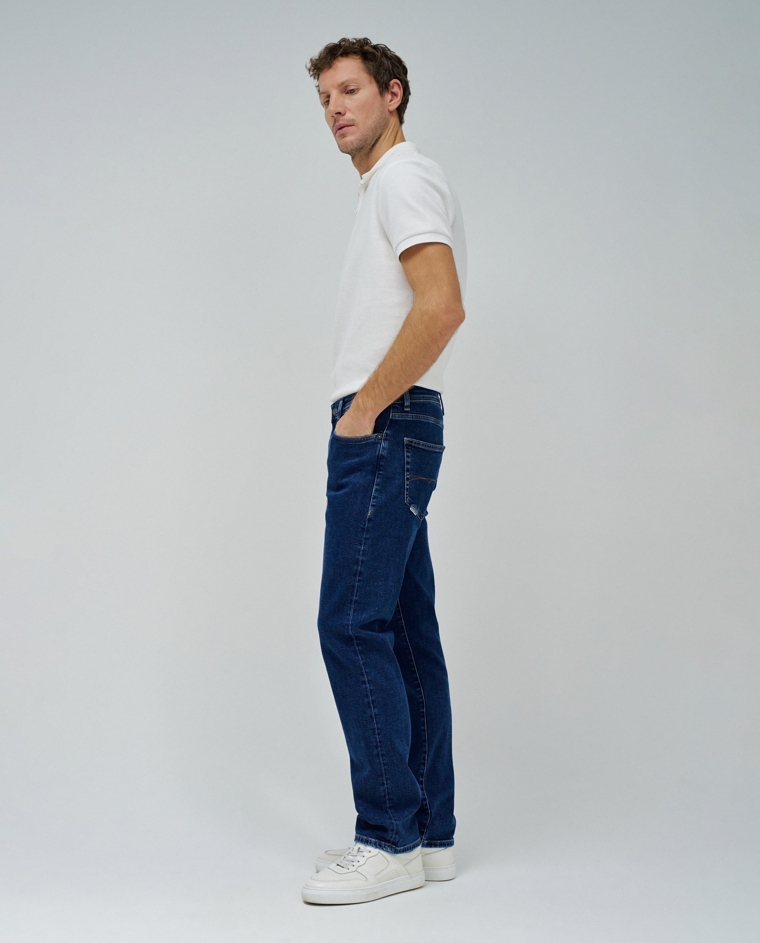 Jeans Straight Fit Azul-2