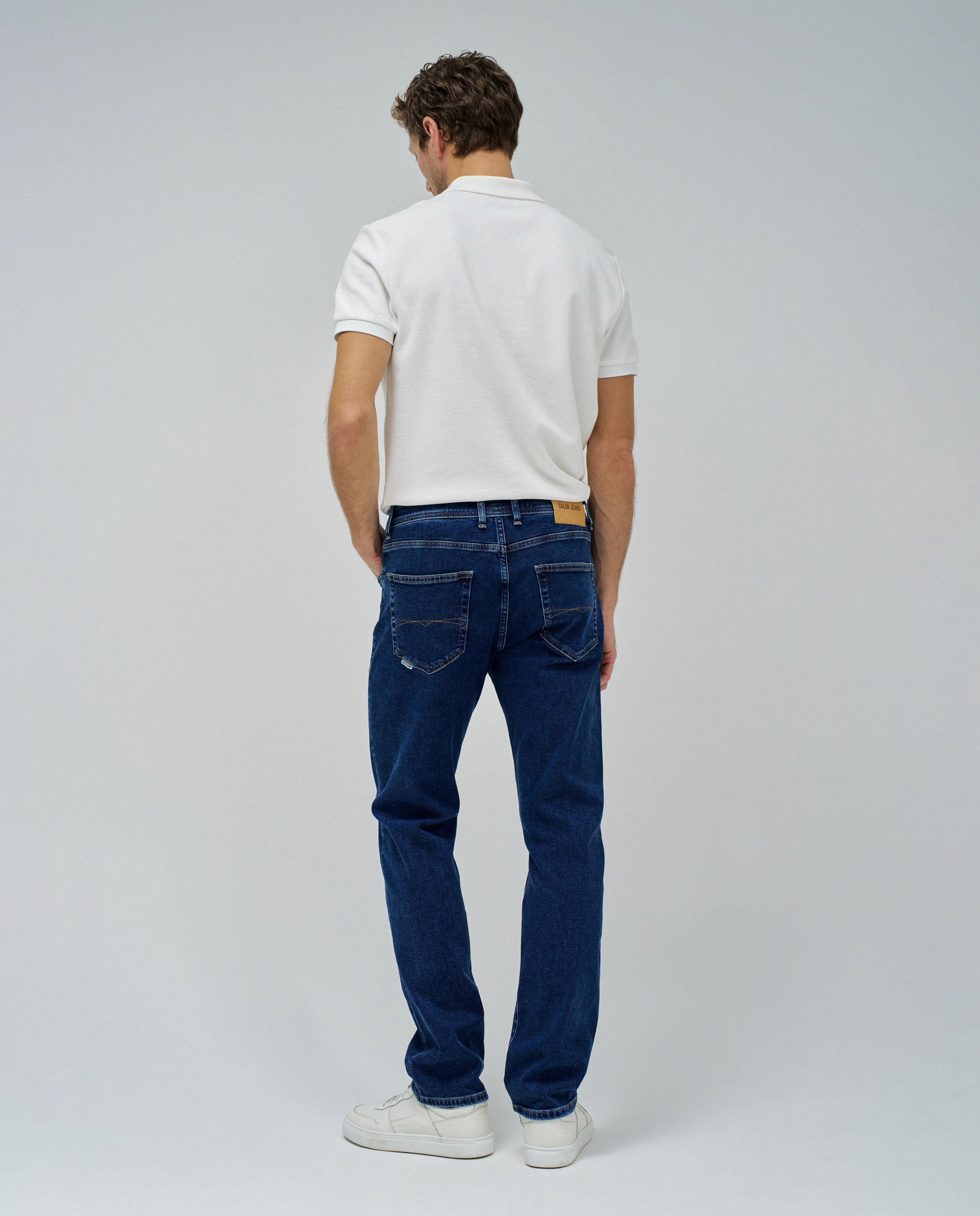 Jeans Straight Fit Azul-3