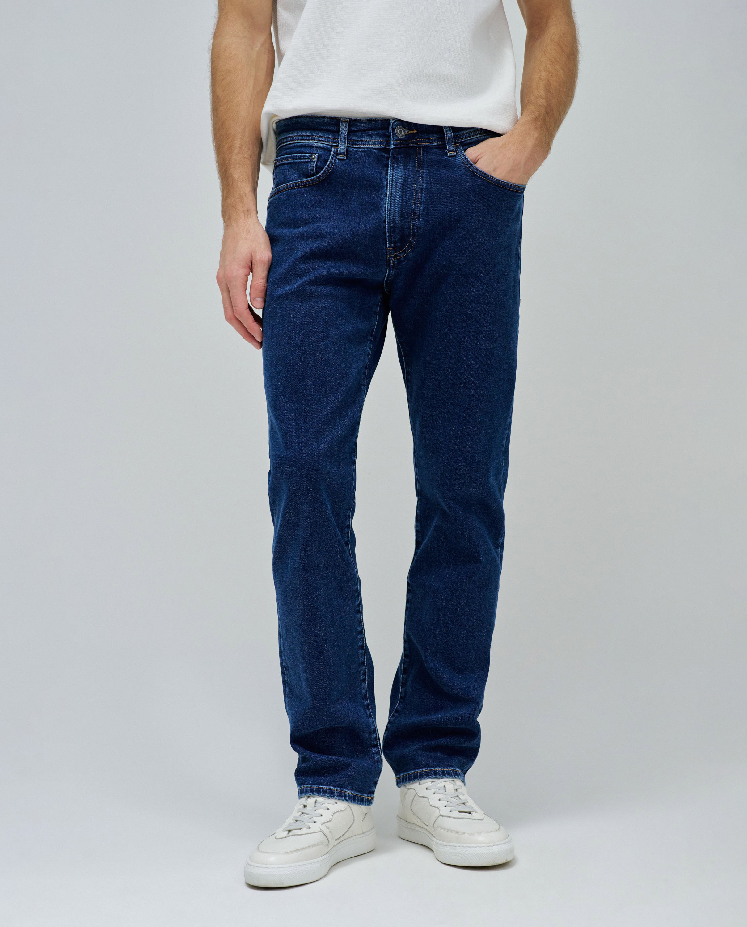 Jeans Straight Fit Azul-5