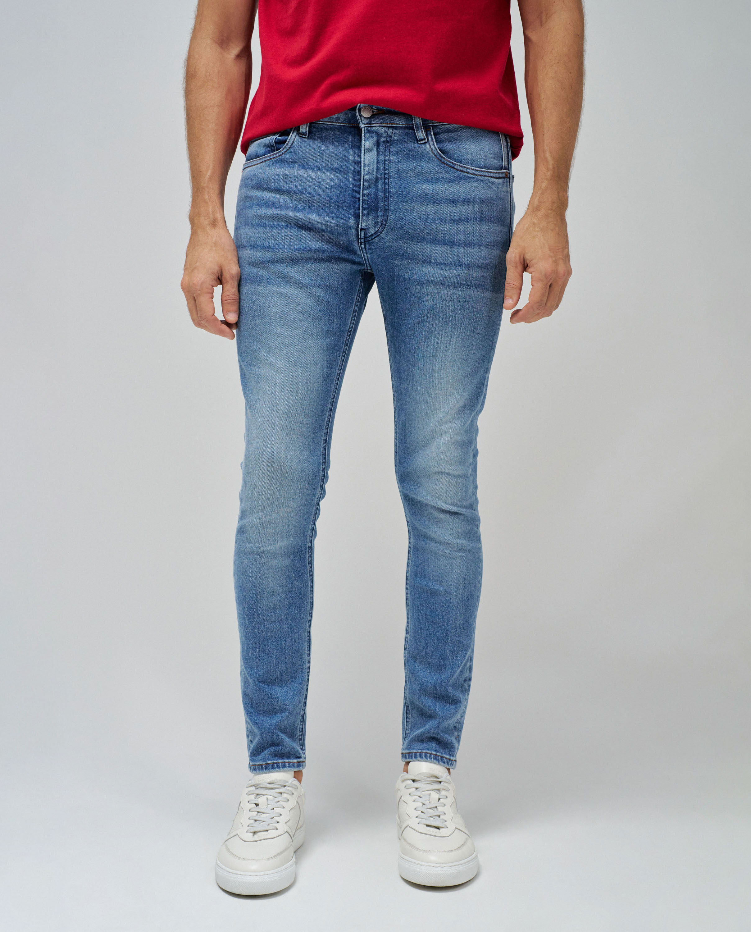 Calças Jeans Skinny Fit Azul-1