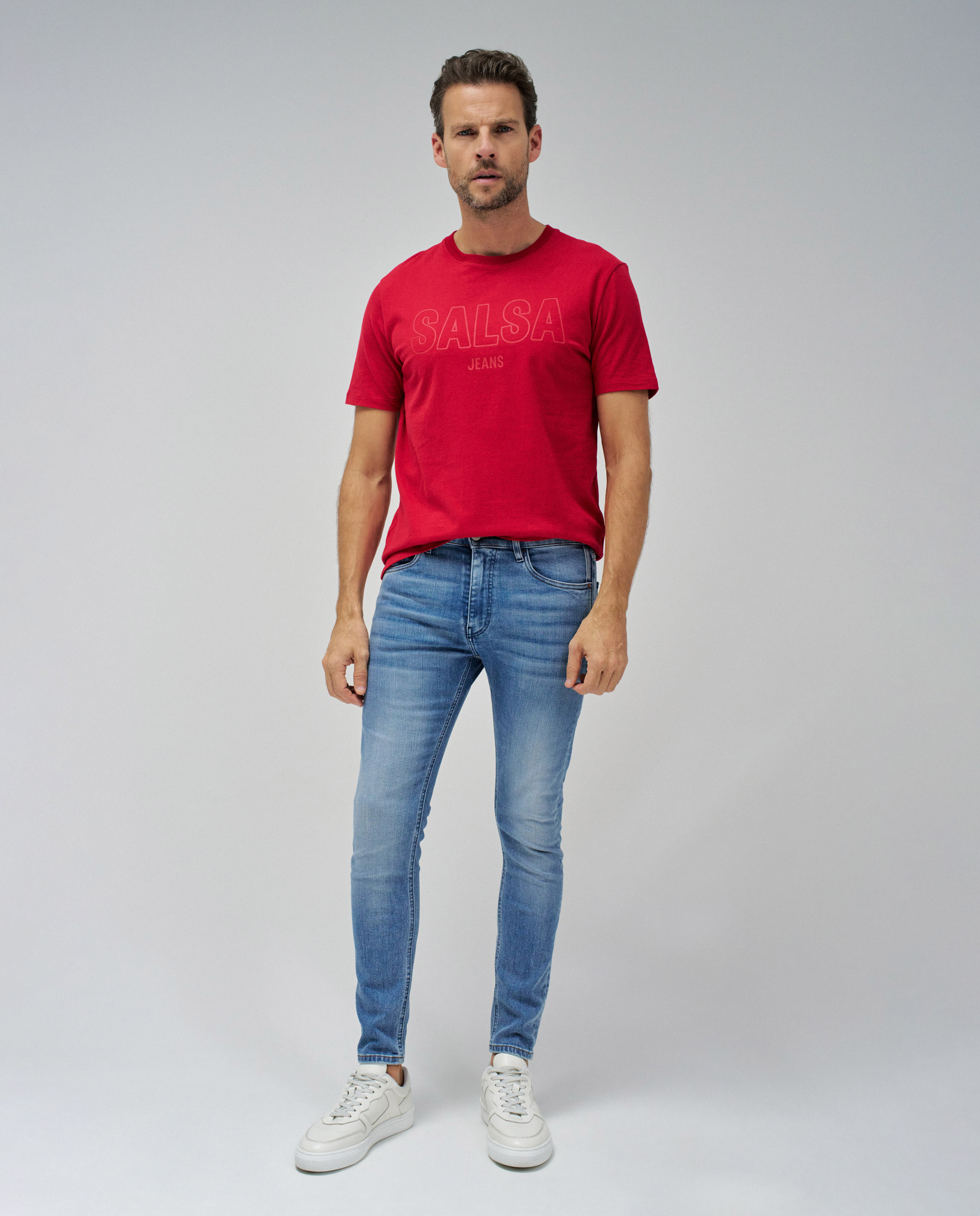 Calças Jeans Skinny Fit Azul-5