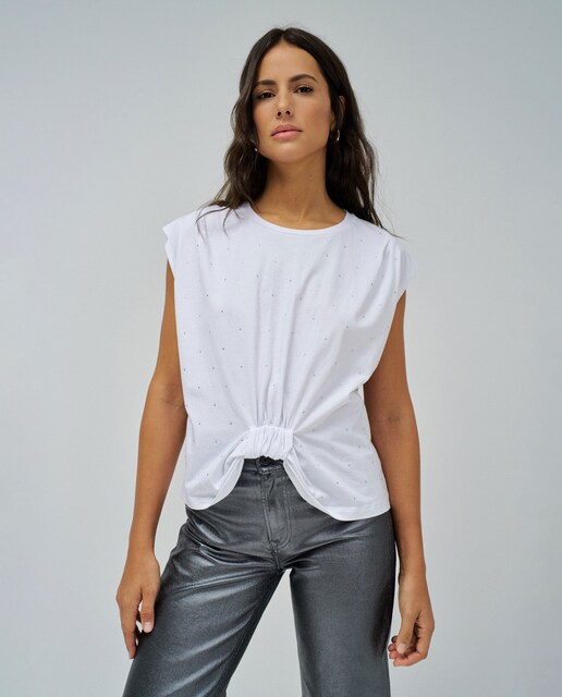 Imagem 0 de T-shirt sem Mangas com Brilhantes
