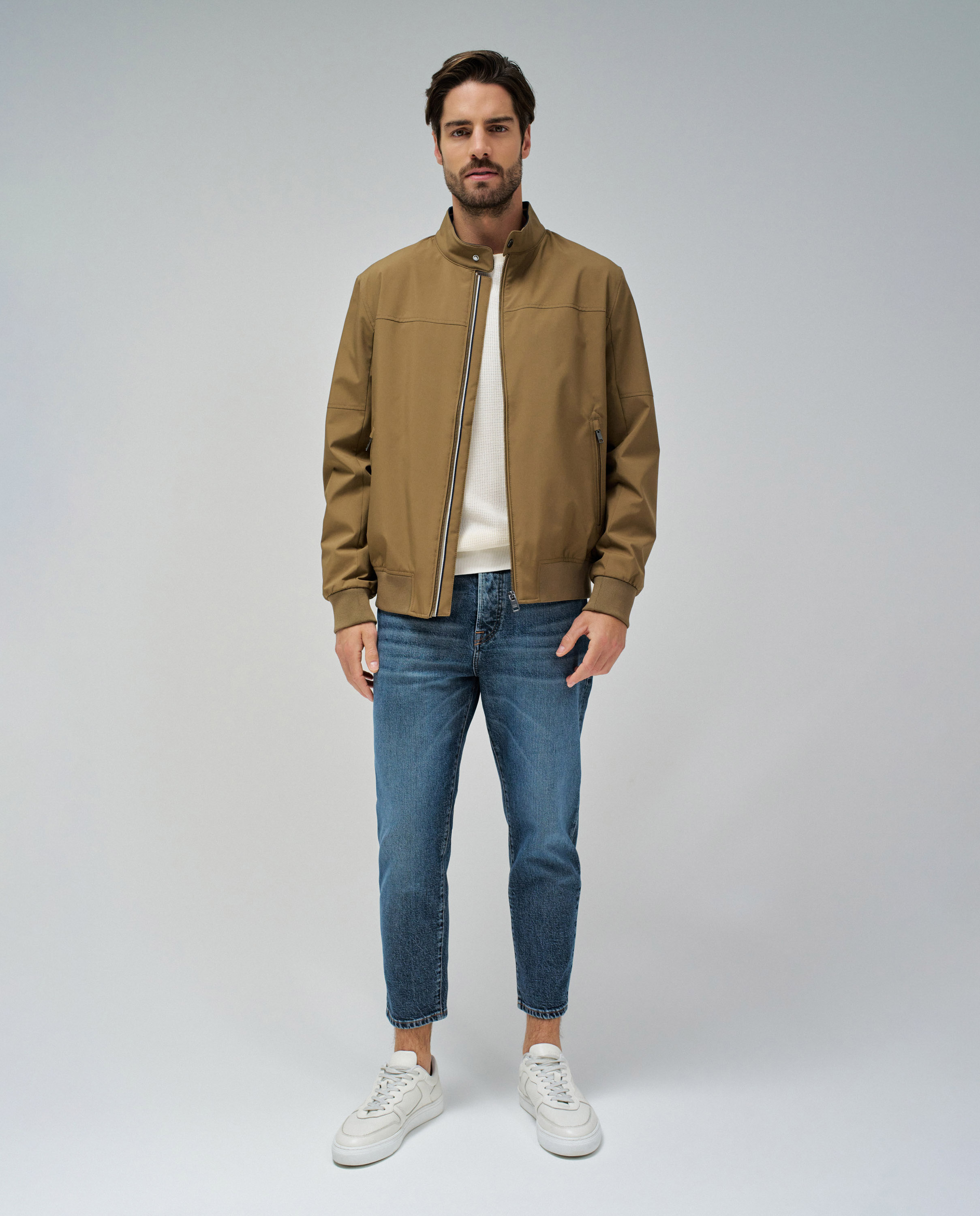 Blusão Bomber Castanho-5