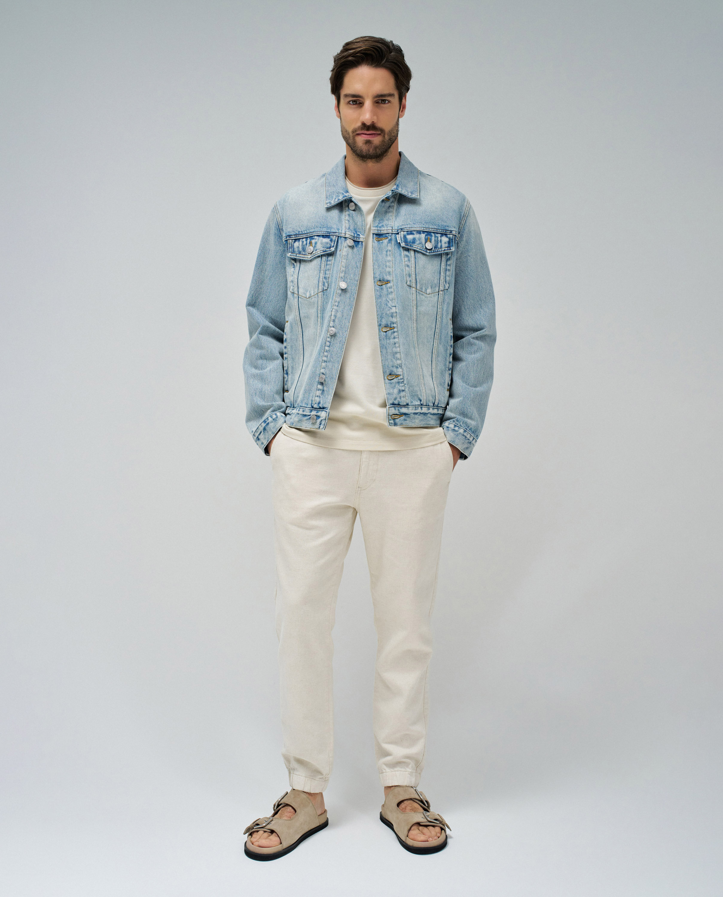 Blusão Jeans Azul-5