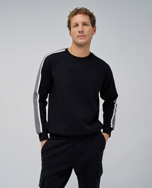 Imagem 0 de Sweatshirt com Riscas nas Mangas