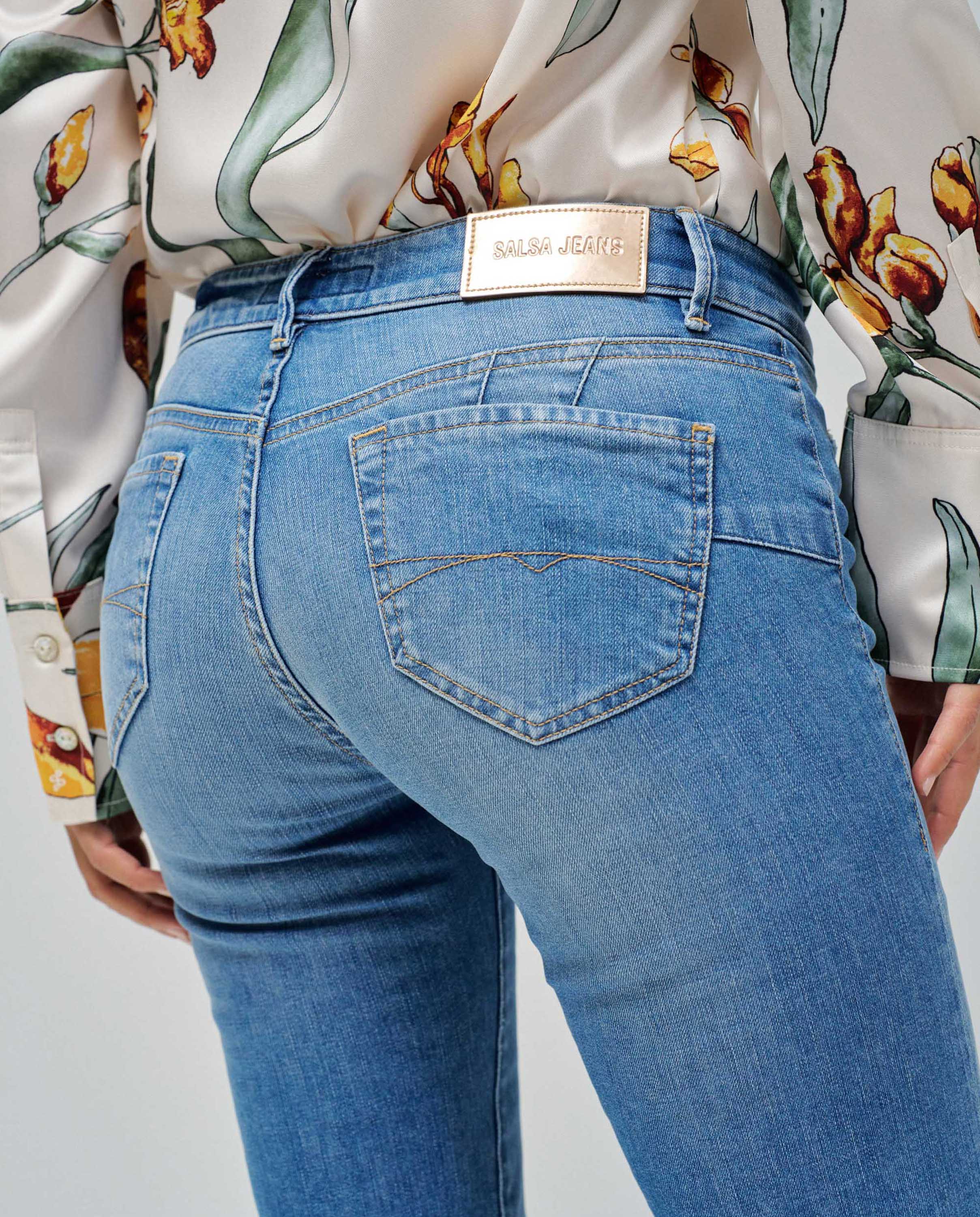 Jeans Wonder Push Up Flare Azul-4