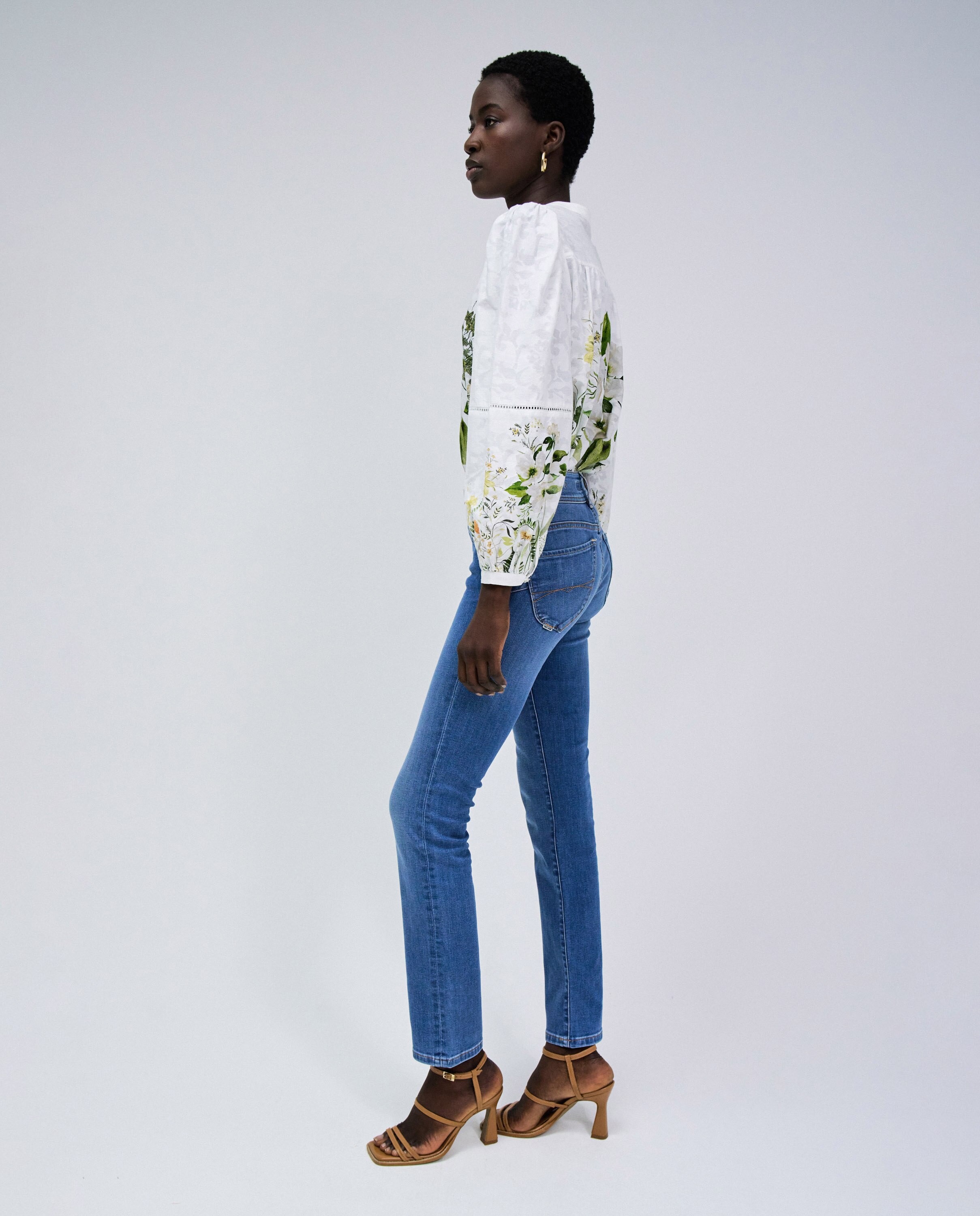 Jeans Secret Push In Slim Azul-2